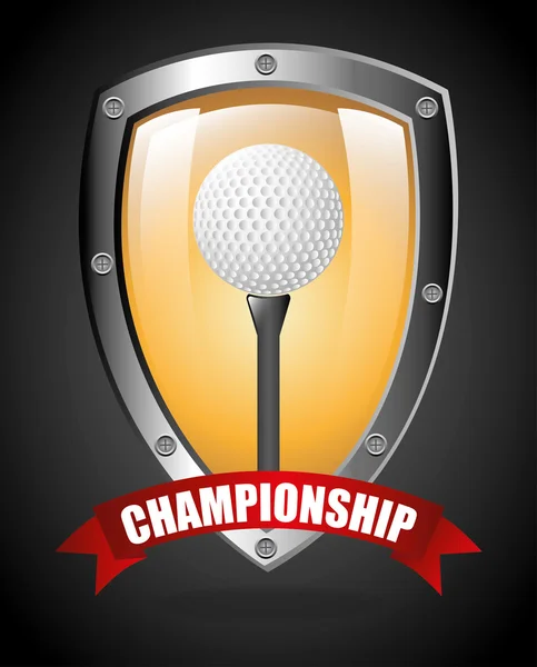 Golf championship design — Stock vektor