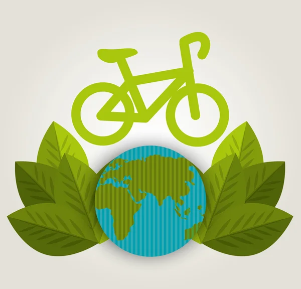 Montar en bicicleta — Vector de stock