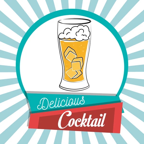 Cocktail bar menu — Stockvector