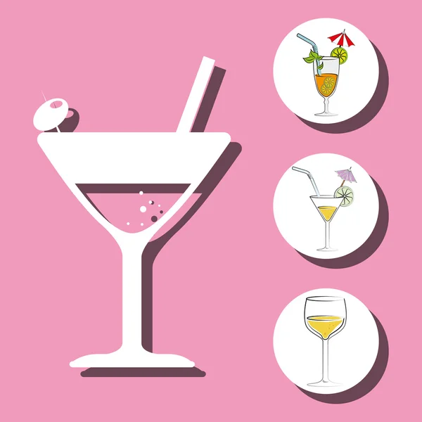 Cocktail bar menu — Stockvector