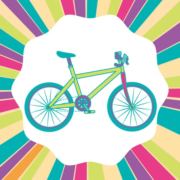 Monter un vélo — Image vectorielle