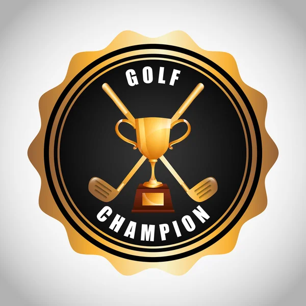 Diseño del campeonato de golf — Archivo Imágenes Vectoriales