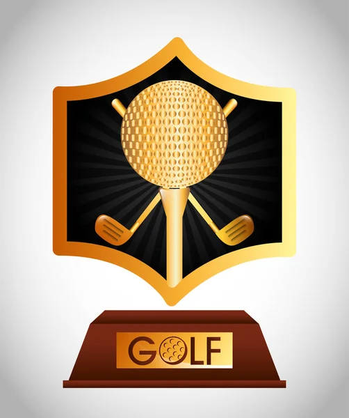 Diseño del campeonato de golf — Archivo Imágenes Vectoriales