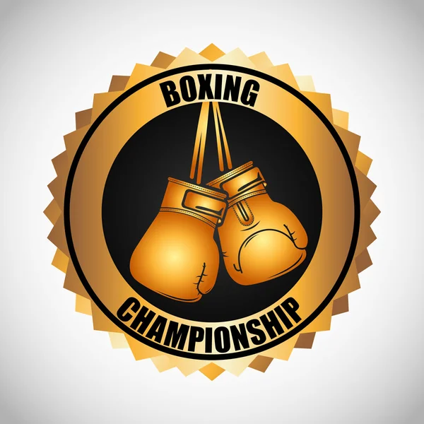 Boxing championship design — Stock Vector