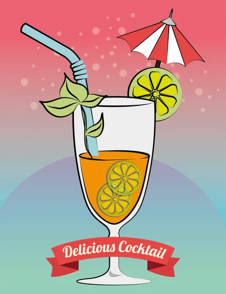 Cocktail bar menu — Stockvector