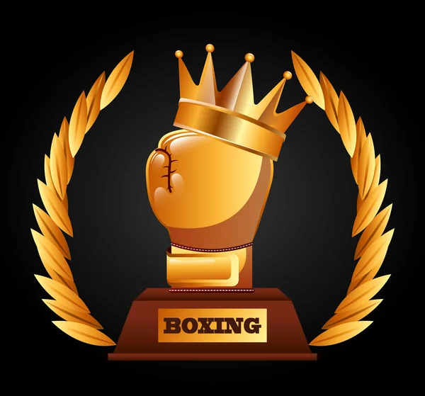 Boxing championship design — Stock Vector