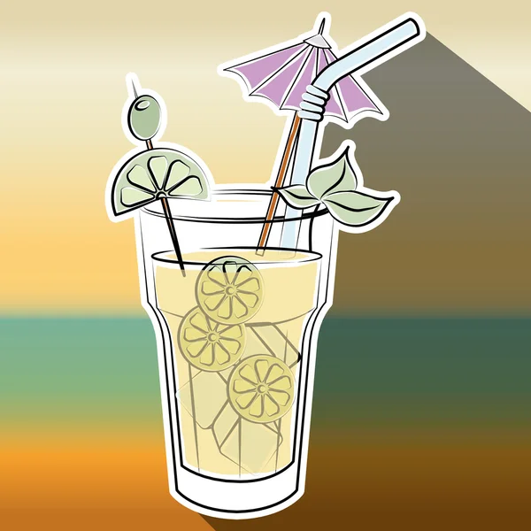Menu cocktail bar — Vettoriale Stock