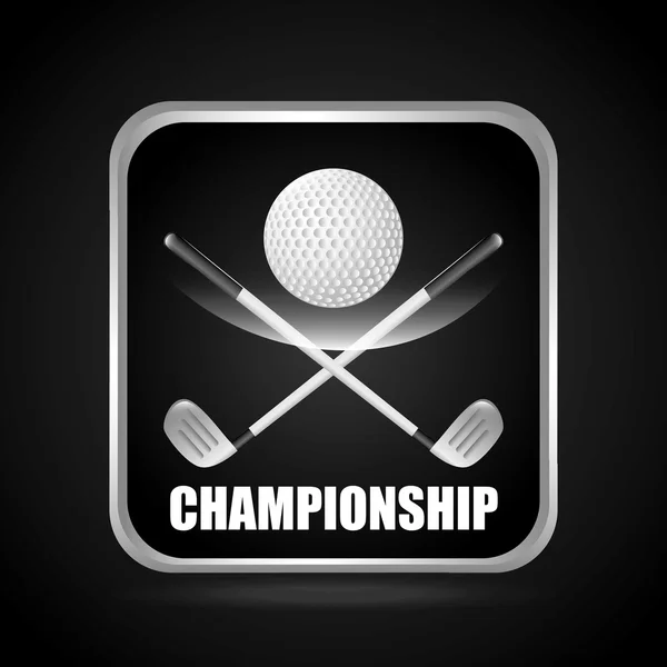 Design de campeonato de golfe — Vetor de Stock