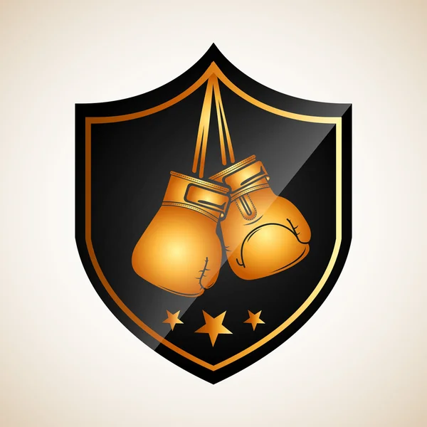 Design de campeonato de boxe — Vetor de Stock