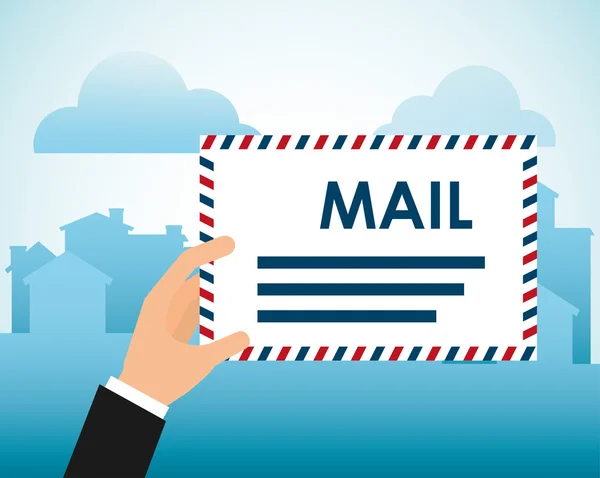 Дизайн почтового сервиса — стоковый вектор