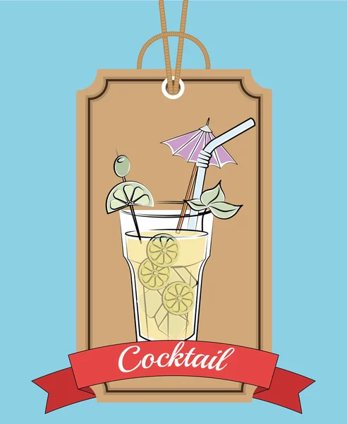 Menu de bar cocktail —  Vetores de Stock