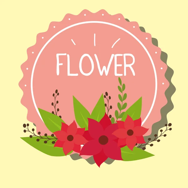 Flowers graphic design — Stock Vector