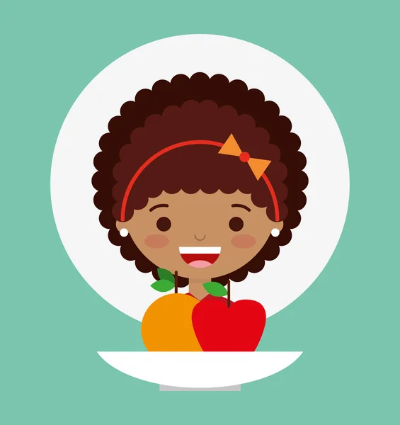 Diseño de nutrición infantil — Vector de stock