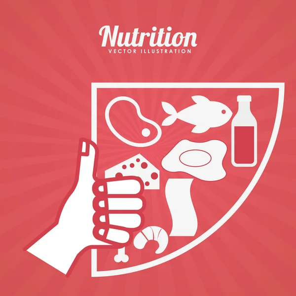 Design de saúde nutricional — Vetor de Stock
