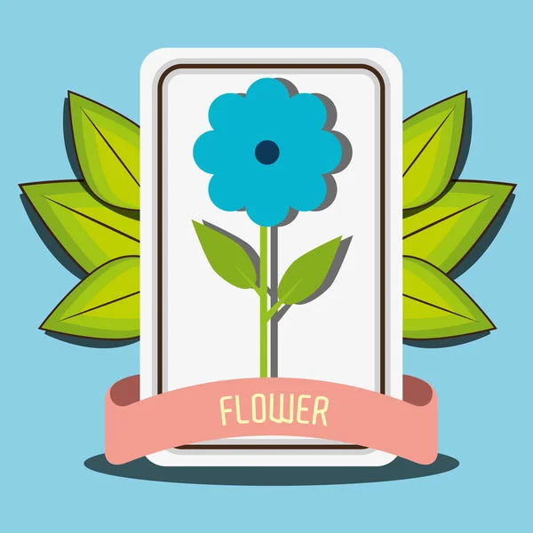 Flowers graphic design — Stock Vector