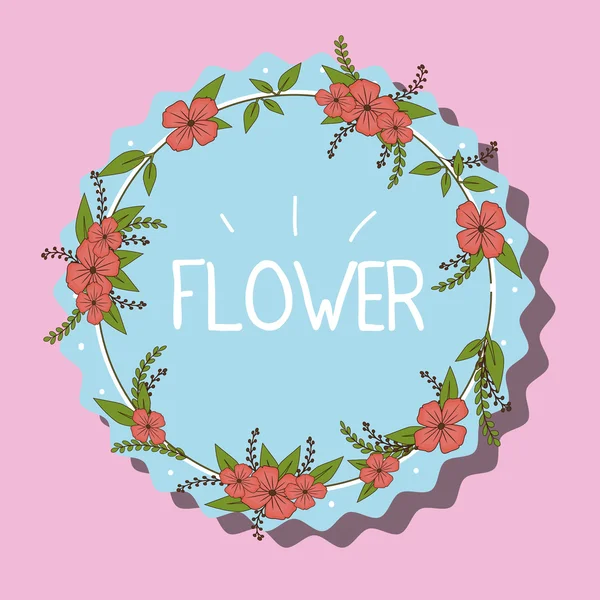 Çiçekler grafik tasarım — Stok Vektör
