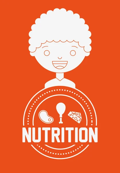 Diseño de salud nutricional — Archivo Imágenes Vectoriales