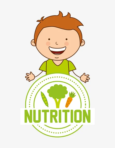 Projeto de nutrição infantil — Vetor de Stock