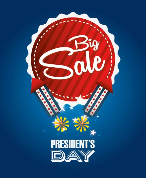 Pesident day sale design — Stock Vector