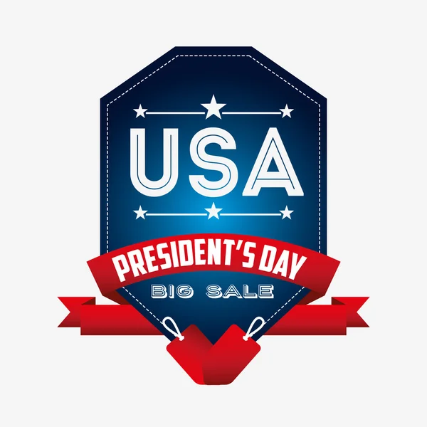 Presidentes día venta diseño — Vector de stock