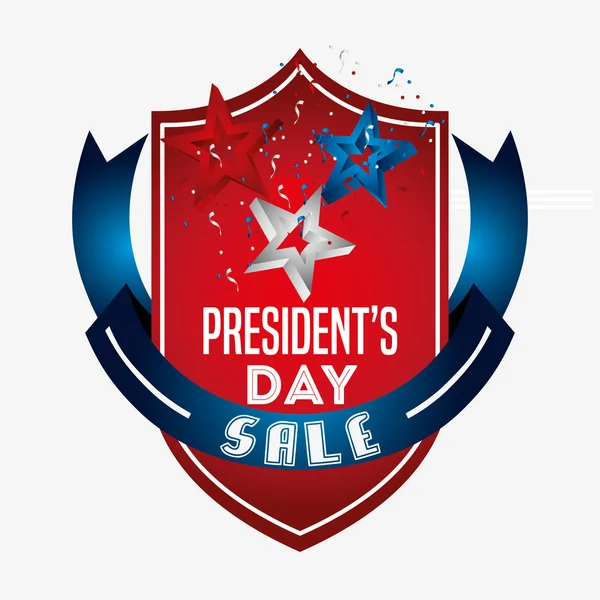 Presidents day sale design — Stock Vector