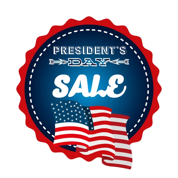 Presidents day sale design — Stock Vector