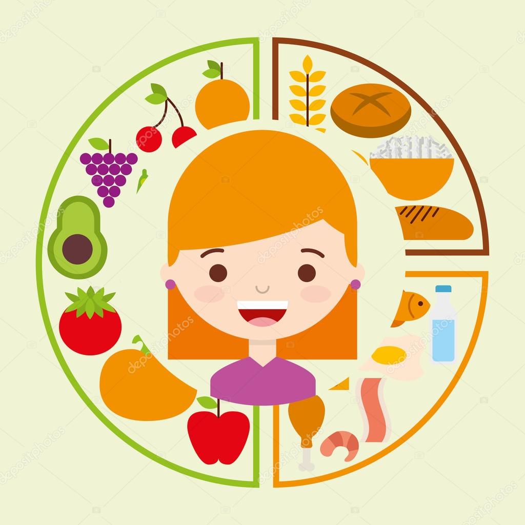 Child nutrition imágenes de stock de arte vectorial | Depositphotos