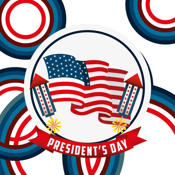 Президентский день дизайна — стоковый вектор