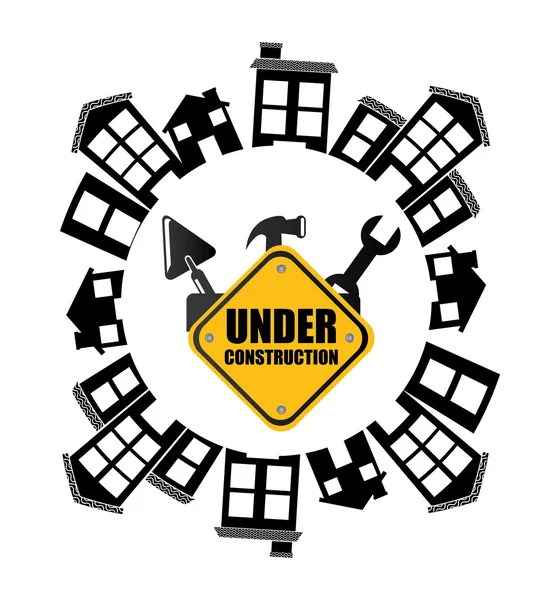 Under construction design — Stock Vector