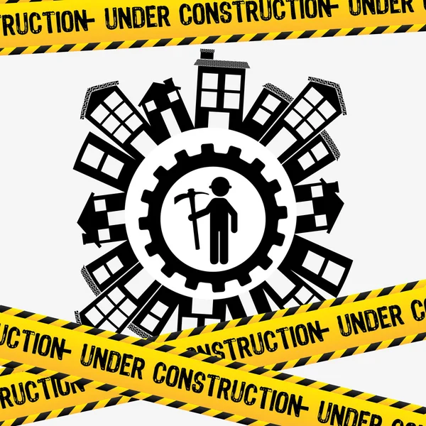 Under construction design — Stock Vector