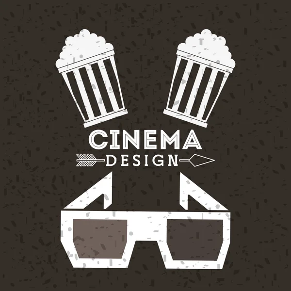 Cine entretenimiento diseño — Vector de stock