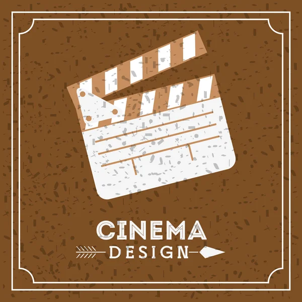 Cinema entertainment design — Stock Vector