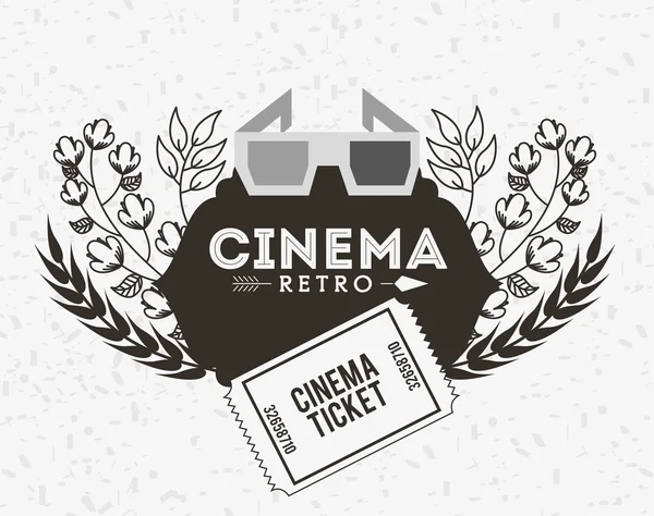 Cinema design de entretenimento —  Vetores de Stock