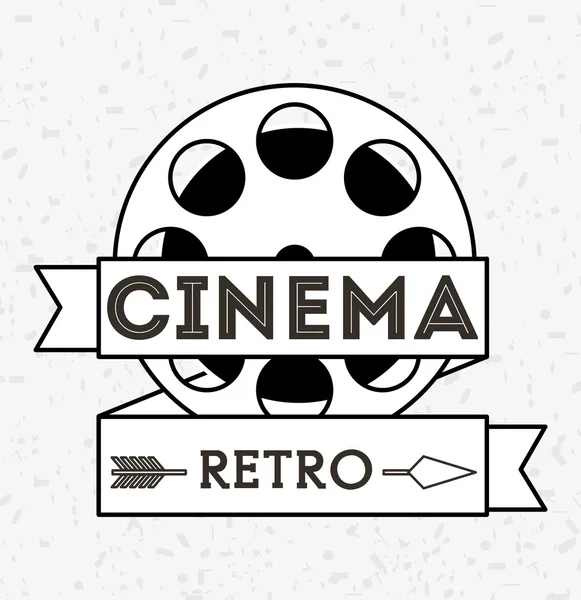 Cinéma divertissement design — Image vectorielle