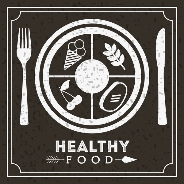 Healthy food design — Stock Vector