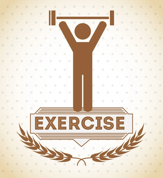Diseño de icono de ejercicio — Archivo Imágenes Vectoriales