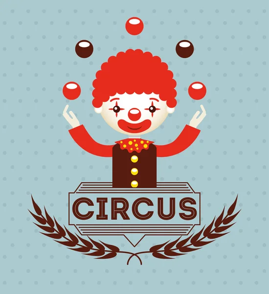 Circus Toon ontwerp — Stockvector