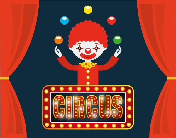 Circus show design — Stock Vector