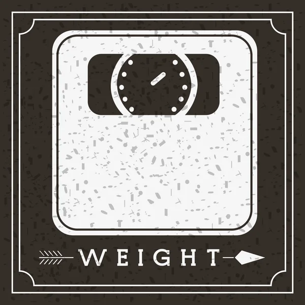 Weight measure design — Stock Vector