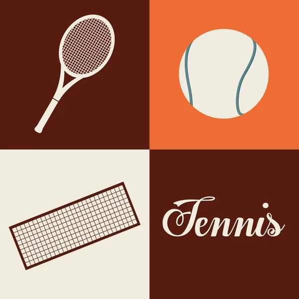 Tennis design sportif — Image vectorielle