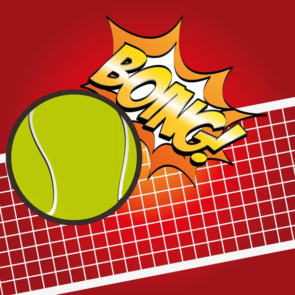 Disegno di sport di tennis — Vettoriale Stock