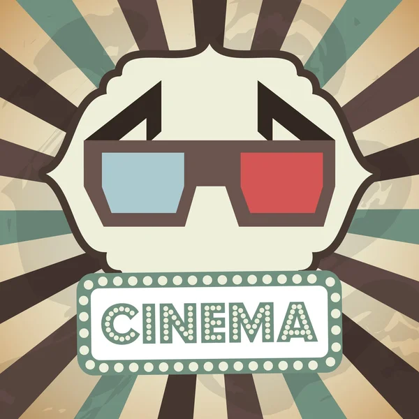 Cinema design de entretenimento — Vetor de Stock
