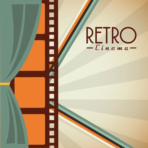 Cine entretenimiento diseño — Vector de stock