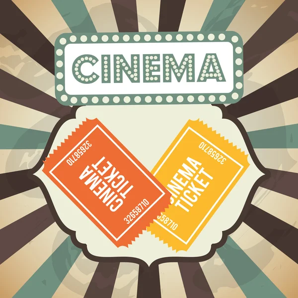 Cinema entertainment design — Stock Vector