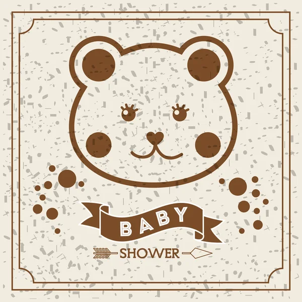 Baby retro frame design — Stock Vector