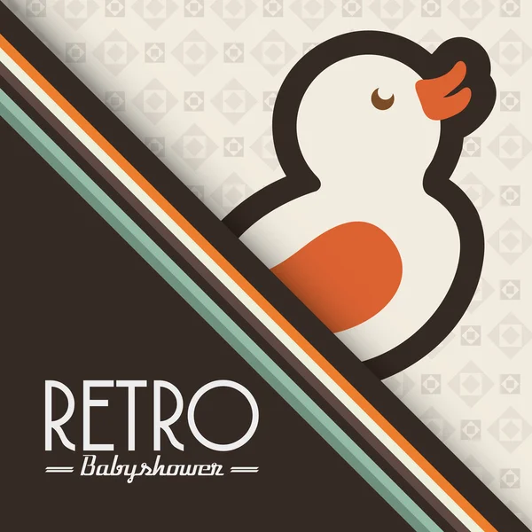 Baby retro frame design — Stockvector