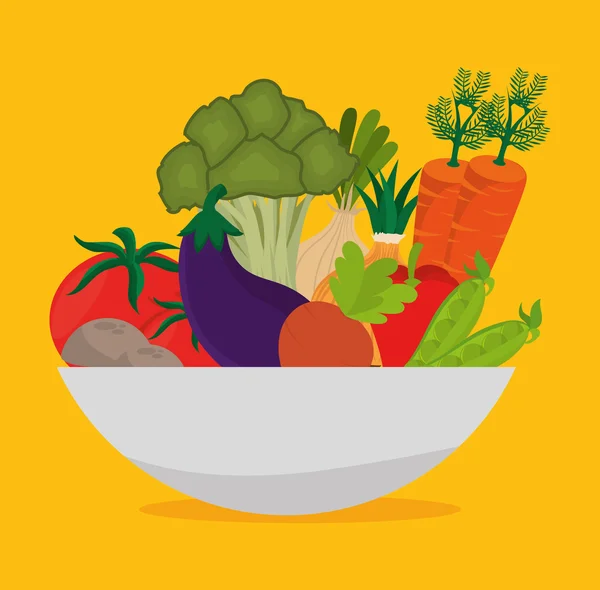 Diseño gráfico de alimentos y nutrición — Vector de stock