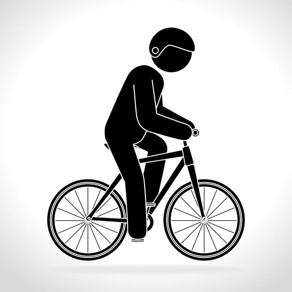 Kerékpár- és cyclism grafikai tervezés — Stock Vector