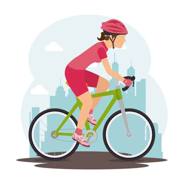 Велосипедний та велосипедний графічний дизайн — стоковий вектор