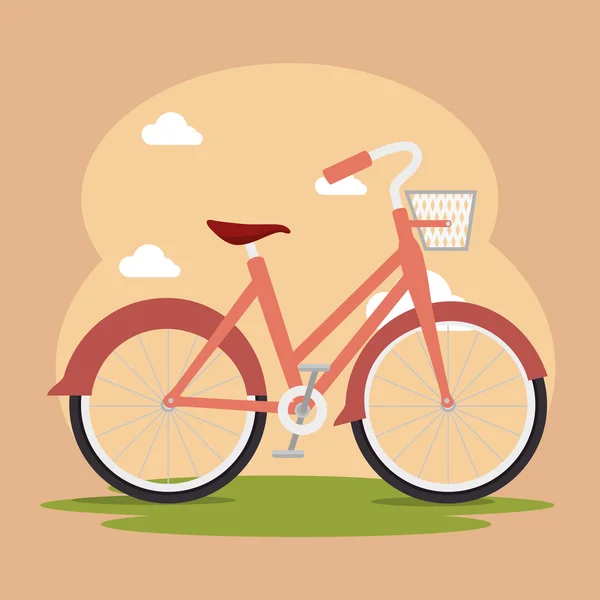 Bike and cyclism graphic design — Stock Vector